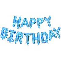 Напис фольга З днем народження блакитний (англ) Напис фольга З днем народження блакитний (англ)