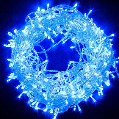 Гирлянда LED 500 ламп Синяя
