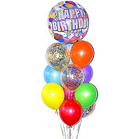 Воздушные шарики|Композиции и букеты из шаров|Букет шаров Бабл 10 шт. ГЕЛИЙ