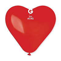 Воздушные шарики|Шары латексные|Сердца|Воздушный шар пастель Сердце красный 16"