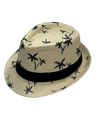 Шляпа Гаваи Пальмы светло-бежевая