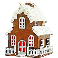 Новогодний домик с подсветкой 