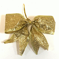 Бант декоративный (золотой) Бант декоративный (золотой)