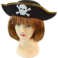 Тематические вечеринки|Пиратская вечеринка|Шляпы пиратские. Головные уборы пирата|Шляпа Корсар (взрослая)