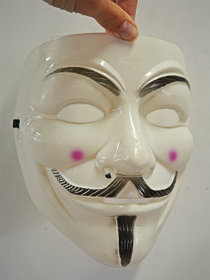 Сборная бумажная модель Маска Гай Фокса / Guy Fawkes Mask