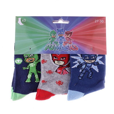 Шкарпетки дитячі Герої у масках 3 од (37-30)
