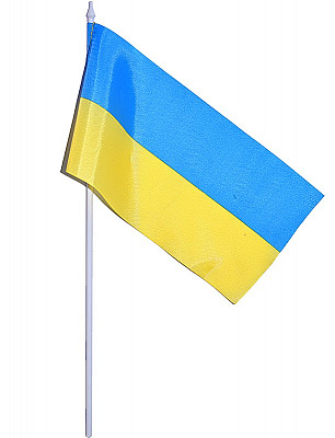 Флажок Украина 10х20 см