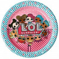 Тарілки святкові Ляльки Лол 6 од Тарілки святкові Ляльки Лол 6 од