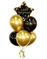 Букет куль Блек 7 од (гелій)