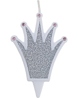 Свеча корона серебро