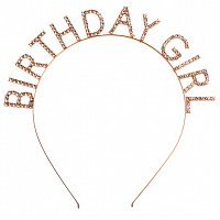 Обруч Birthday Girl (розовое золото) Обруч Birthday Girl (розовое золото)