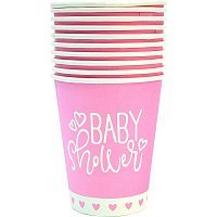 Стаканы Baby Shower (розовые) 10 Стаканы Baby Shower (розовые) 10