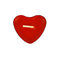 Праздники|8 марта|Свеча Сердечко таблетка (красное)