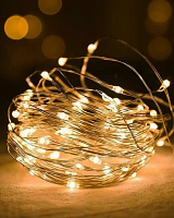 Гирлянда проволока 5м. (теплая) на батарейках Гирлянда проволока 5м. (теплая) на батарейках