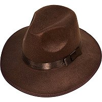 Шляпа гангстерская Boss (коричневая) Шляпа гангстерская Boss (коричневая)