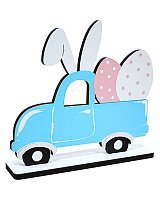 Пасхальный декор Машинка голубая Пасхальный декор Машинка голубая