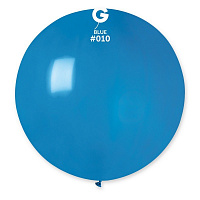 Воздушные шарики|Шары латексные|Круглые|Воздушный шар 27" синий