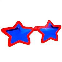 Очки гигант Звезды (красные)