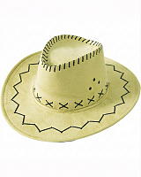 Шляпа ковбоя замшевая (cветло-бежевая)