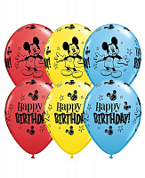 Воздушные шарики|Шарики на день рождения|Мальчику|Воздушный шар 28 см Микки Маус