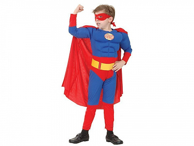 Костюм Супермен объемный детский L
