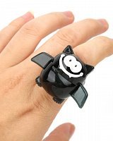 Каблучка Кажан пластик 