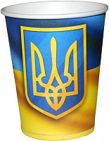 Свята |День независимости Украины (24 августа)|Сервіровка стола|Стакани святкові Україна 6 од 