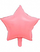 Воздушные шарики|Шары фольгированные|Звезды|Шар фольга 19" Звезда макарун розовая