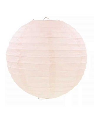 Фонарик бумажный (нежно-розовый) 30см