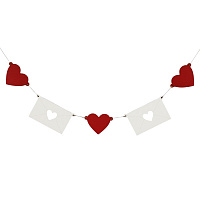 Гірлянда дерево серця і конверти