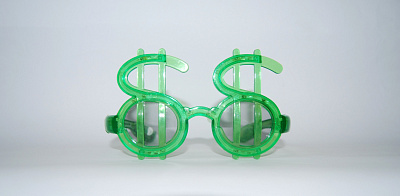 Окуляри Долари зелені (світяться)