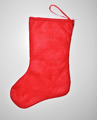 Шкарпетка Санта (червоний) 22см