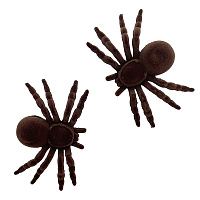 Праздники|Halloween|Паутина и пауки|Пауки коричневые 2 шт