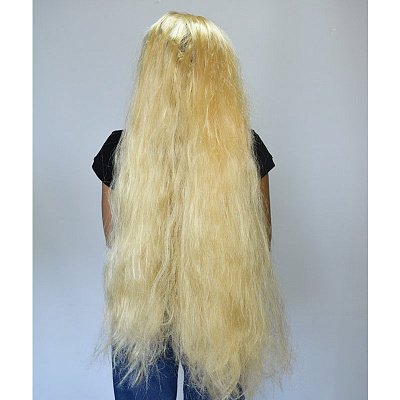 Перука пряма (блонд) 90 см