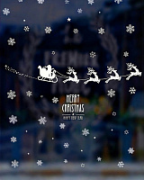 Наклейка на вікно Олені