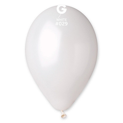 Воздушный шар пастель белый 12"