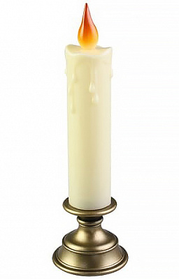 Свічка Led довга (золота) 24см