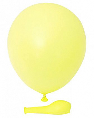 Воздушный шар макарун лимонный 30см