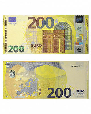 Пачка 200 євро (сувенірні)