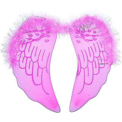 Крылышки Ангелочек узоры (розовые)