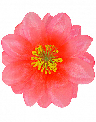Заколка цветок гибискуса (ярко-розовый)