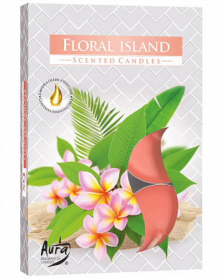 Свечи арома цветочный остров 6