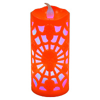 Товары для праздника|Свечи|Свечи LED на батарейках|Свеча хэллоуин led (оранжевая)