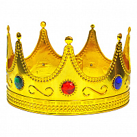 Товары для праздника|Рожки, ушки, обручи, короны|Карнавальные короны|Корона Царицы Золотая