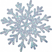Праздники|Новогодние украшения|Снежинки|Снежинка 8,5 см перламутр декоративная