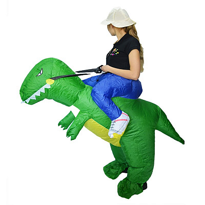Надувний костюм Вершник на динозаврі