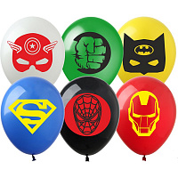 Тематические вечеринки|Супергерои|Воздушный шар Супергерои 12"
