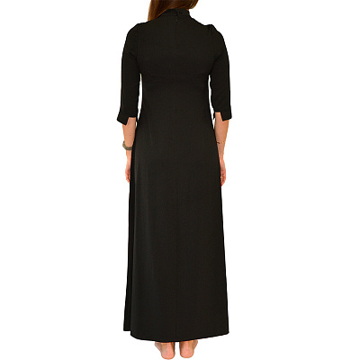 Платье длинное черное XS-S (рост 170-180)
