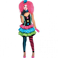 Тематические вечеринки|Злой клоун|Аксессуары к костюмам|Костюм Клоунессы 12-14 лет