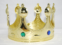 Товары для праздника|Рожки, ушки, обручи, короны|Карнавальные короны|Корона Царь (Золото)